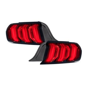 Ford Mustang Tail Lights - Rear - FORM Lighting - Sequential LED - Red - `15-`23